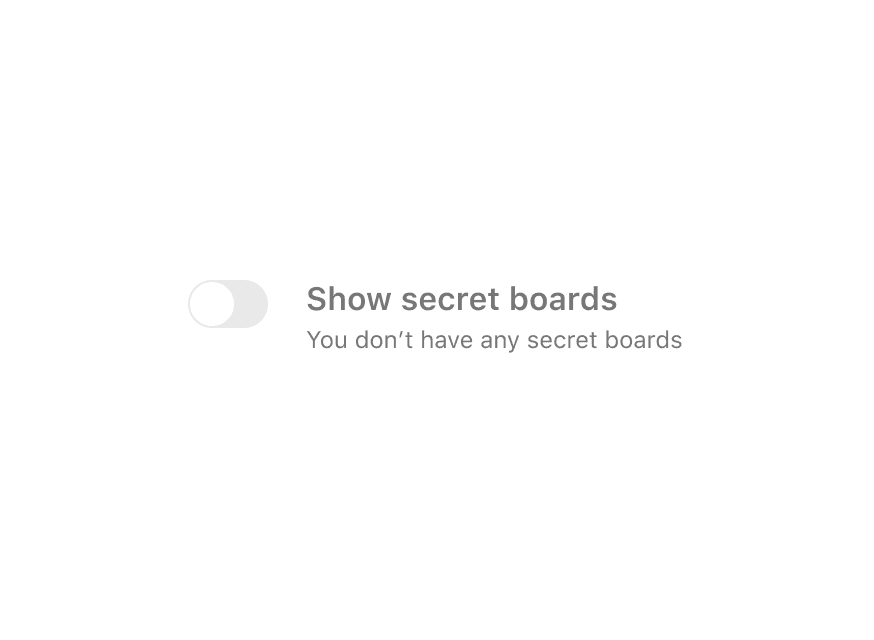 Example of disabled Switch