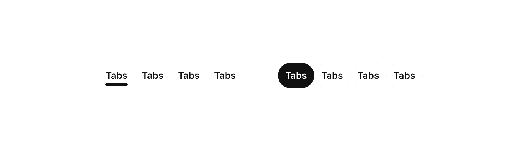 an example of tabs