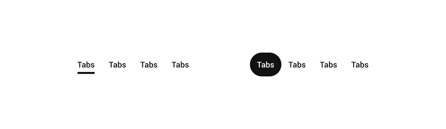 an example of tabs