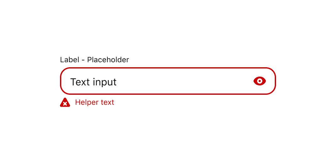 A form field with an error. The error text reads, that username is not available.