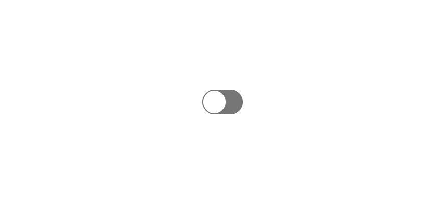 Example of default inactive state of Switch