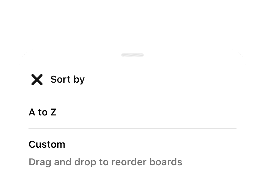 a partial sheet with a grabber to help resize