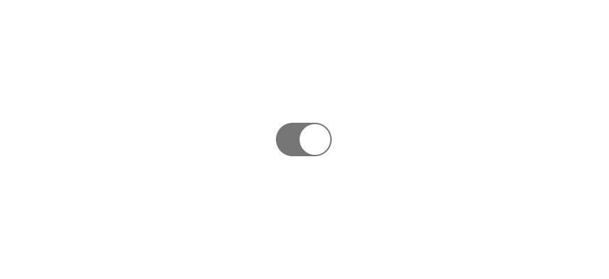 Example of disabled active state of Switch