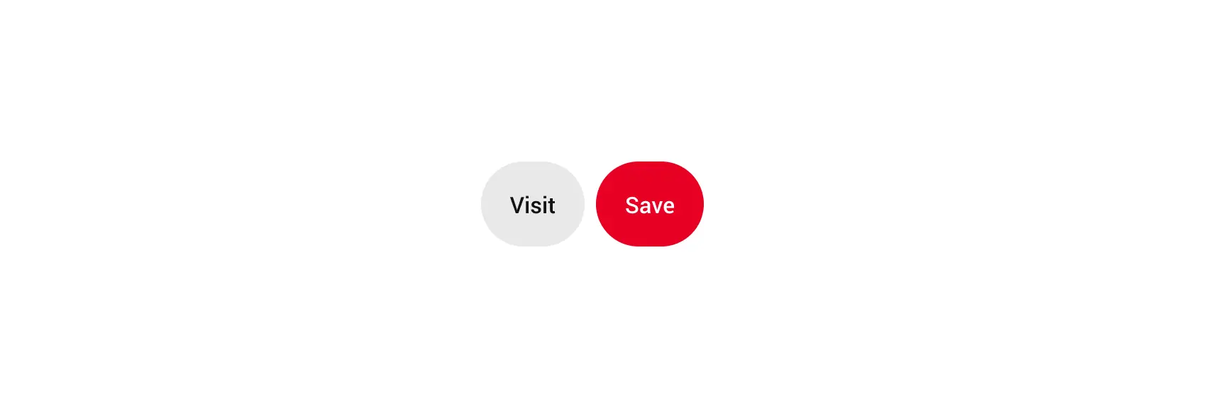 A set of two buttons side by side. The left button is secondary and the right button is primary. 
