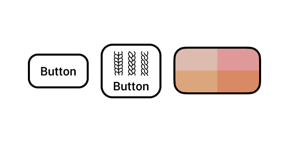 Example of three Toggle Buttons, all in a selected state