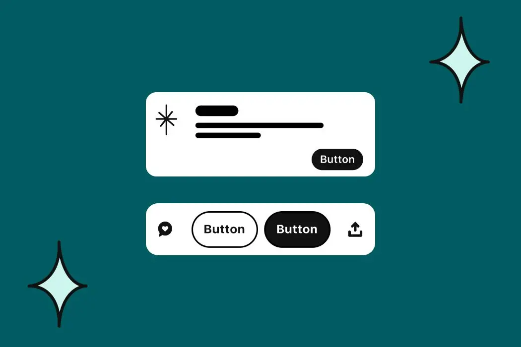 An illustration of our Card and ActionBar Figma components.
